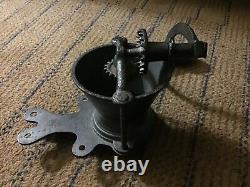 Antique 1800s Cast Iron Steamboat Coffee Grinder Mill