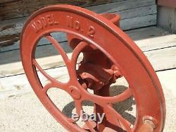 Antique 1800s Cast Iron Wheel Coffee Grinder C. S Bell Co. OR Farm Decor Country