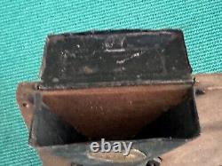 Antique 1860 Primitive Cast Iron J&E Parker's Union Coffee Mill Grinder