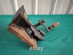 Antique 1860 Primitive Cast Iron J&E Parker's Union Coffee Mill Grinder