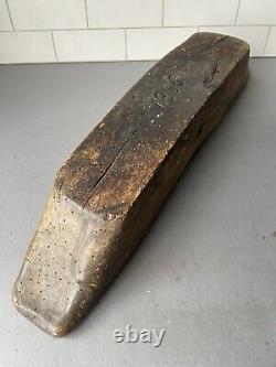 Antique 1866 Handmade Wood Spices Coffee Grinder Folk Art Sweden Swedish