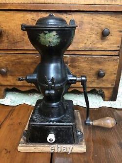 Antique 1873 Arcade Enterprise Cast Iron Coffee Grinder