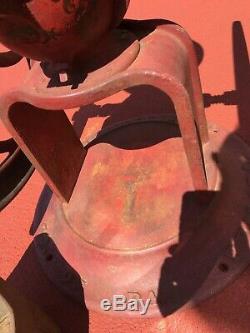 Antique 1873 Coffee Grinder Enterprise Mfg. Co. Original Paint 24 1/2 WHEELS