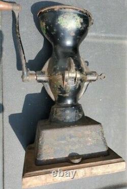 Antique 1873 Enterprise Cast Iron Coffee Grinder Model No. 1