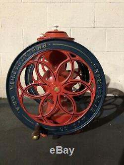 Antique 1873 Enterprise Cast iron No 9 Double Wheel Coffee Mill Grinder