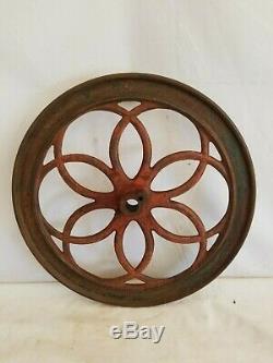 Antique 1873 Enterprise Coffee Grinder 16 Cast Iron Wheel Only with Crank Handle