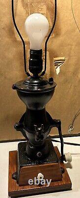 Antique 1873 Enterprise Mfg Cast Iron Coffee Bean Mill Grinder BASE Philadelphia