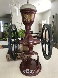 Antique 1880s Fairbanks Cast Iron COFFEE GRINDER Mill Number 7 MASSIVE 30 Tall