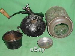 Antique 1890, 1894, Royal Coffee Grinder All Original, Correct Catch Cup, Nice