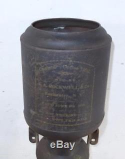 Antique 1891 Canister Coffee Mill Grinder C. A. Rockwell Co. Rochester New York