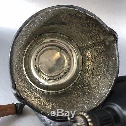 Antique 1896 Original Cast Iron Coffee Mill Grinder Metal Jar Wall Mount Vintage