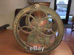 Antique 1898 Enterprise Mfg. Co Cast Iron Coffee Grinder Philadelphia Dual Wheel