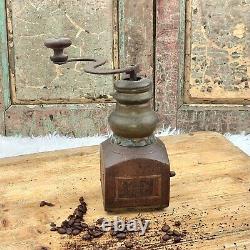 Antique 18th century coffee grinder mill Dutch Louis XVIII Moulin Cafe