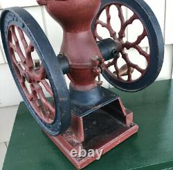 Antique 1900's Cha's Parker Coffee Mill Grinder Model 5000 12 Tall Sweet