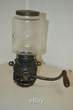 Antique 1905 Brighton Premier Wall Mount Coffee Bean Grinder