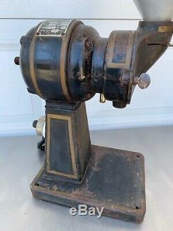 Antique 1910 Royal Electric Coffee Mill Grinder With Hopper Country Store