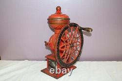 Antique 1913 The Swift Mill Lane Brothers Cast Iron Coffee Grinder Sign WORKS