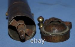 Antique 19c Ottoman Turkish brass coffee grinder mill