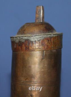 Antique 19c Ottoman Turkish brass coffee grinder mill