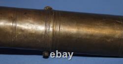 Antique 19c Ottoman Turkish brass coffee grinder mill