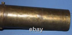 Antique 19c Ottoman Turkish brass coffee grinder mill