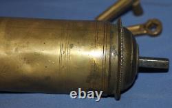 Antique 19c Ottoman Turkish brass coffee pepper grinder mill