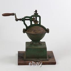 Antique 19th Century Cast Iron French Coffee Mill Peugeot Freres