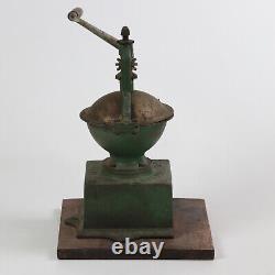 Antique 19th Century Cast Iron French Coffee Mill Peugeot Freres