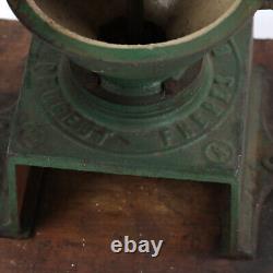 Antique 19th Century Cast Iron French Coffee Mill Peugeot Freres