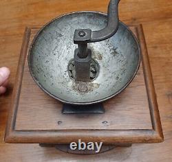 Antique 19th Century Dovetailed with Drawer Coffee Grinder