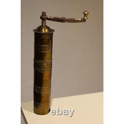 Antique 19th century Rare Germany Brass coffee grinder 30cm