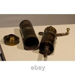 Antique 19th century Rare Germany Brass coffee grinder 30cm