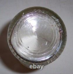 Antique 8 1/2 X 3 5/16 Tall Glass Coffee Wall Grinder MILL Catch Cup Old