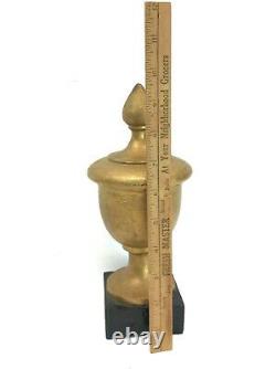 Antique 9.5 Cast Iron Finial fence newel post steam engine coffee grinder stove