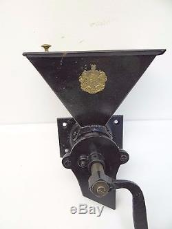 Antique A. Kenrick's & Sons No 6 Wall Mount Coffee Grinder Patent Black Kitchen