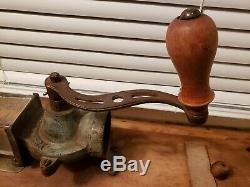 Antique ALEXANDERWERK Wall Mount no. 03 COFFEE GRINDER Mill Cast Iron Vtg a10