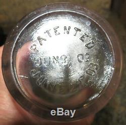 Antique ARCADE CRYSTAL COFFEE GRINDER #4 with Catcher Cup Pat. June 9, 03