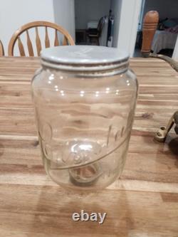 Antique ARCADE CRYSTAL No. 3 Cast Iron Wall Mount Coffee Grinder