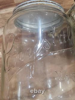 Antique ARCADE CRYSTAL No. 3 Cast Iron Wall Mount Coffee Grinder