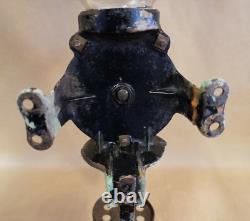 Antique ARCADE CRYSTAL No. 3 Wall Mount Cast Iron Coffee Bean Grinder, Catch Cup