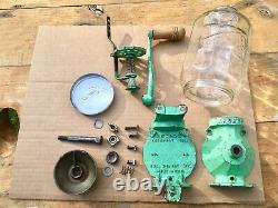 Antique ARCADE Crystal No 4 Wall Mount Coffee Grinder READY to USE