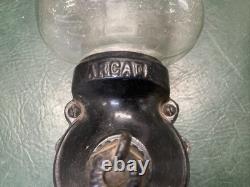 Antique Arcade Coffee Grinder #25 Cast Iron Wall Mount with Original Lid
