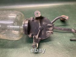 Antique Arcade Coffee Grinder #25 Cast Iron Wall Mount with Original Lid