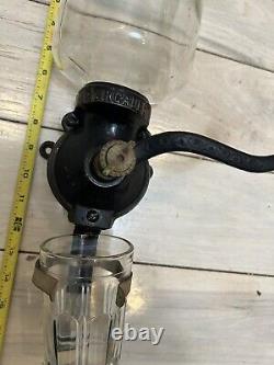 Antique Arcade Coffee Grinder Cast Iron Wall Mount