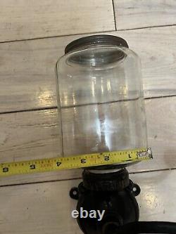 Antique Arcade Coffee Grinder Cast Iron Wall Mount