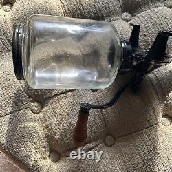 Antique Arcade Coffee Grinder With Catch Cup Crystal Make Offer
