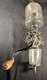 Antique Arcade Crystal # 3 Wall Mount Coffee Grinder with Glass Catch Cup