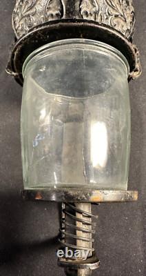 Antique Arcade Crystal # 3 Wall Mount Coffee Grinder with Glass Catch Cup