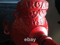 Antique Arcade Crystal Coffee Grinder NO. 3 Original Paint Exceptional Condition