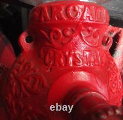 Antique Arcade Crystal Coffee Grinder NO. 3 Original Paint Exceptional Condition